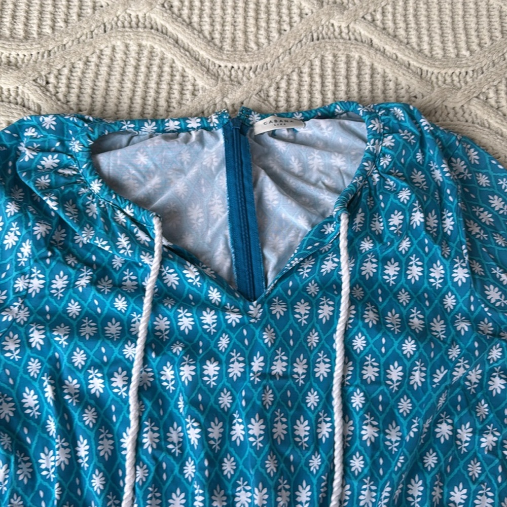 Cabana life blue size small romper - Picture 2 of 4